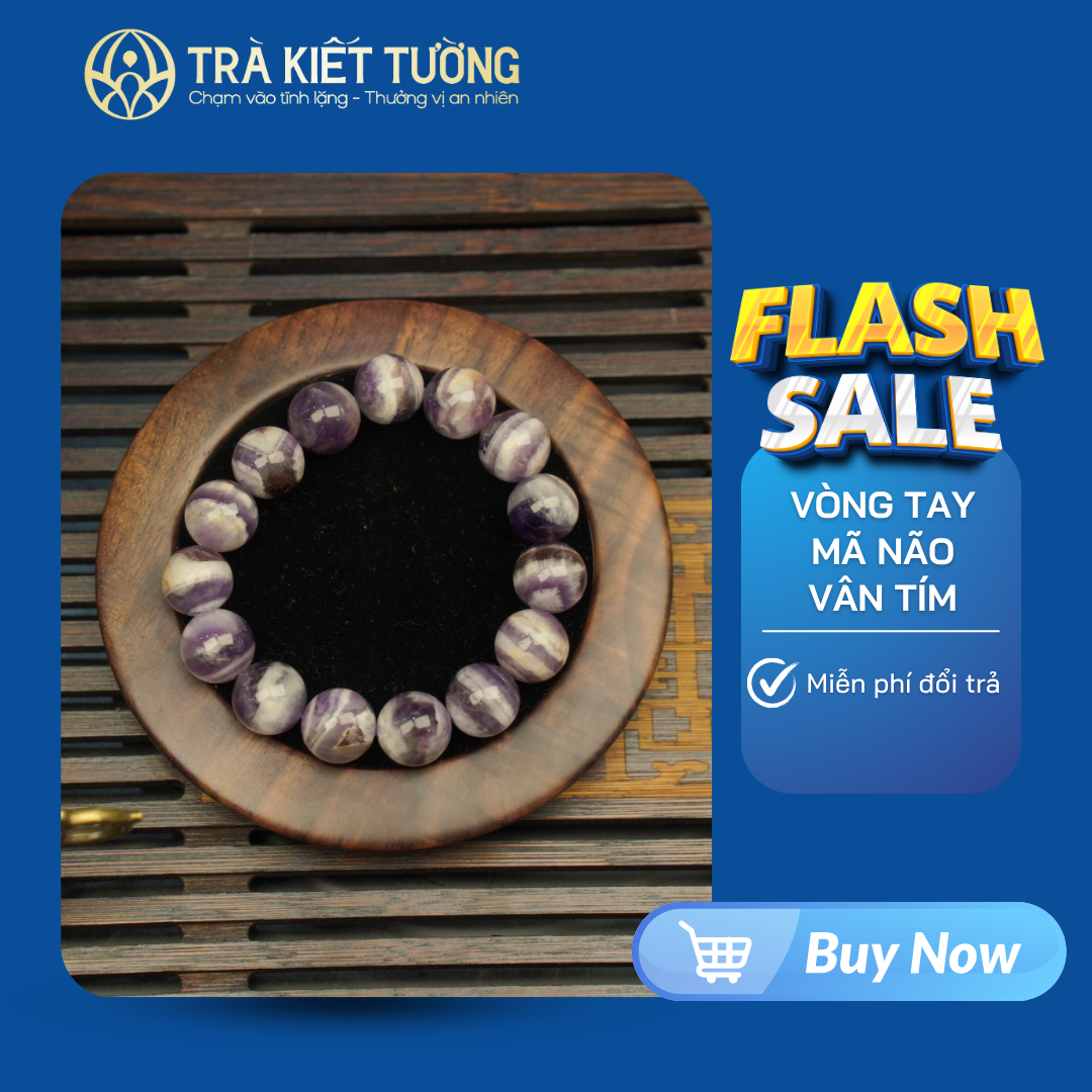 Vòng Tay MÃ NÃO VÂN TÍM 14LI