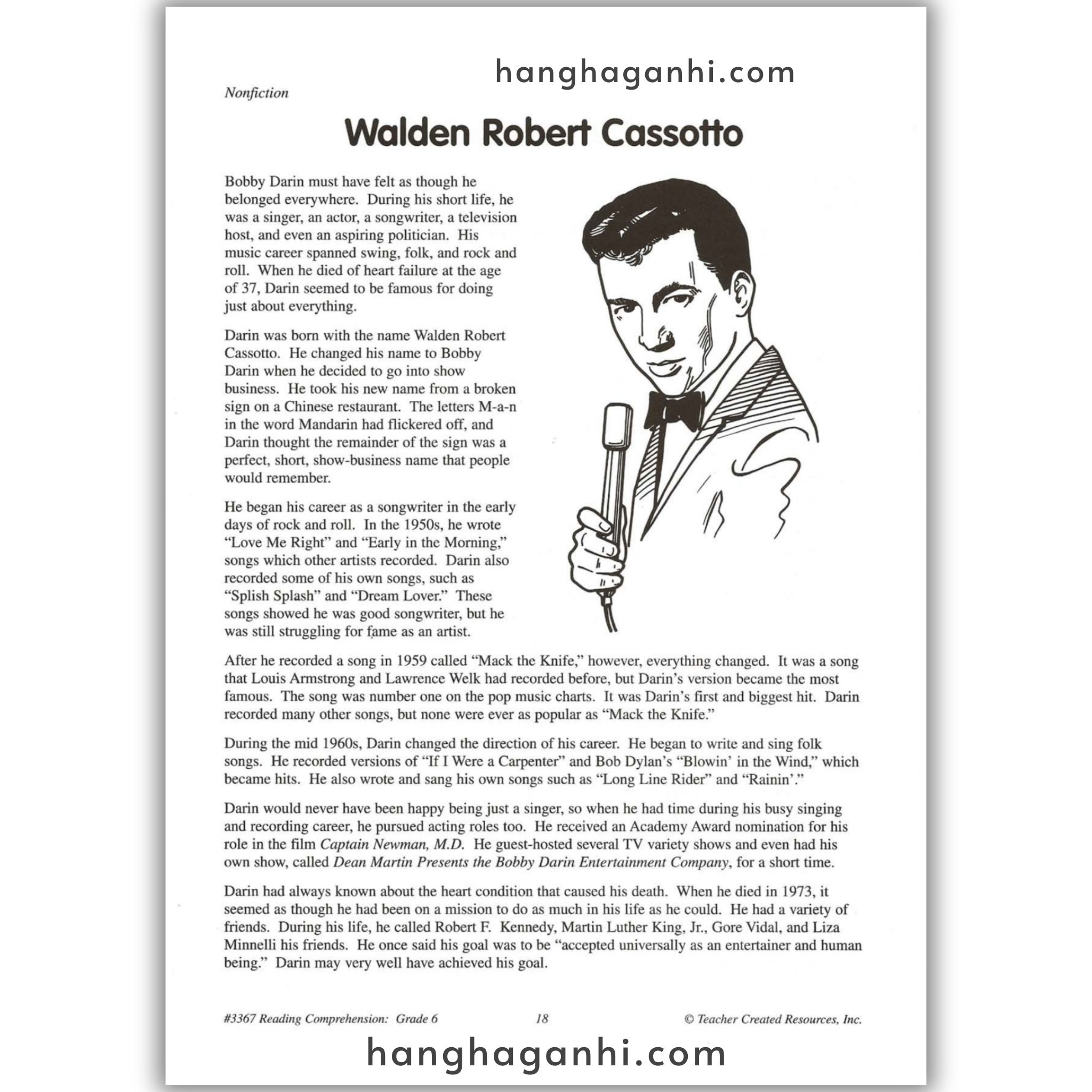 Reading Comprehension Grade 6 Teacher Created Resources, sách đọc hiểu lớp 6_thumbnail_19