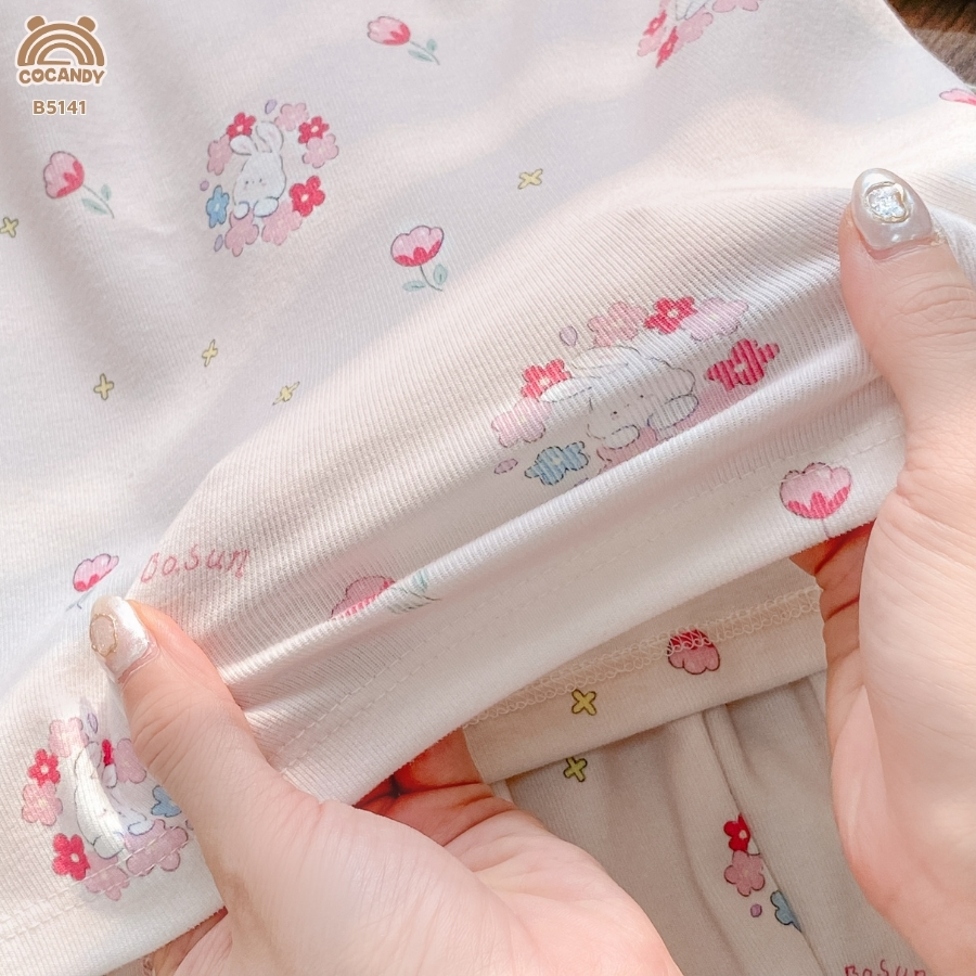 Bộ dài BE họa tiết thỏ hoa hồng_thumbnail_6