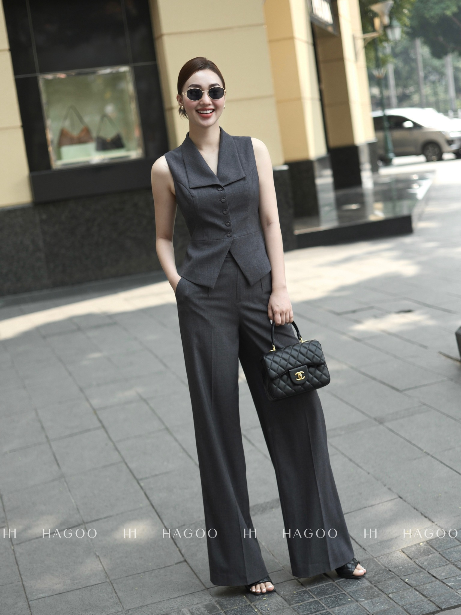 Áo Gile cổ cánh nhạn HAGOO