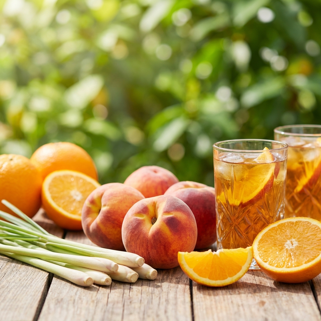 Cách Làm Trà Đào Cam Sả Ngon Như The Coffee House: Công Thức Chuẩn 2025