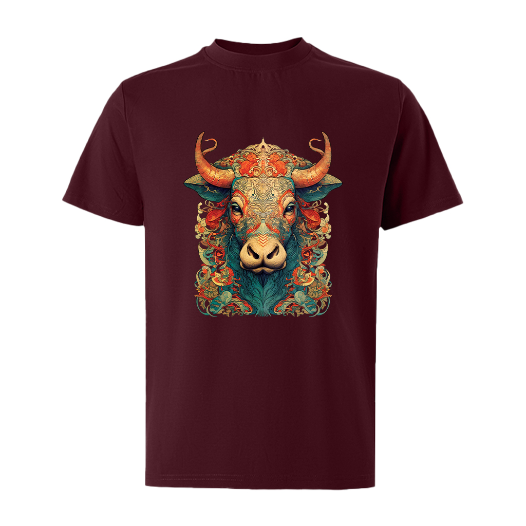 Áo thun nam form rộng 12 con giáp tuổi Sửu ATD478 Miucho Iconic cotton cổ tròn in graphic_thumbnail_16