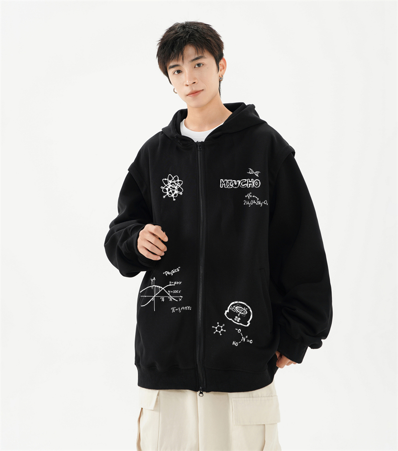 Áo hoodie zip local brand form rộng vải ni dày dặn HZD1634 Miucho Club in mix_thumbnail_4