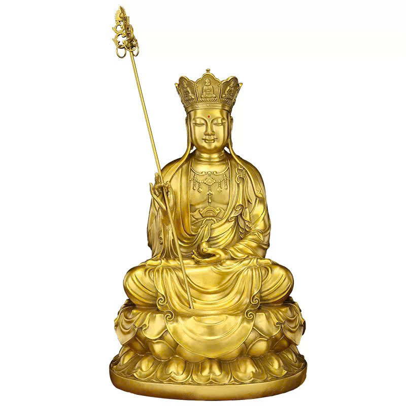 Tượng phật địa tạng vương bồ tát bằng đồng 