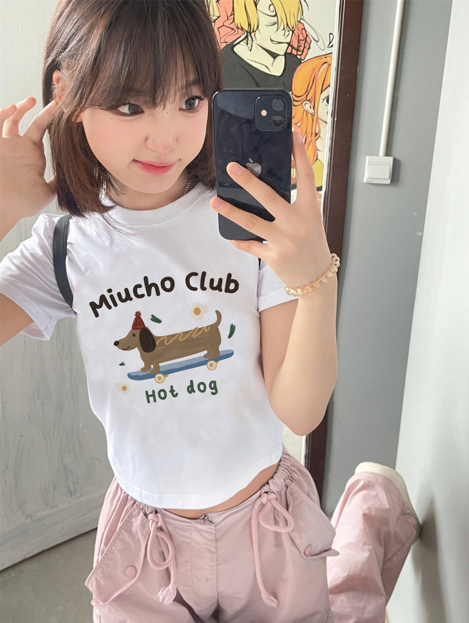 Áo Thun baby tee form ôm ABD1345 Miucho vải cotton co giãn in mix_thumbnail_3