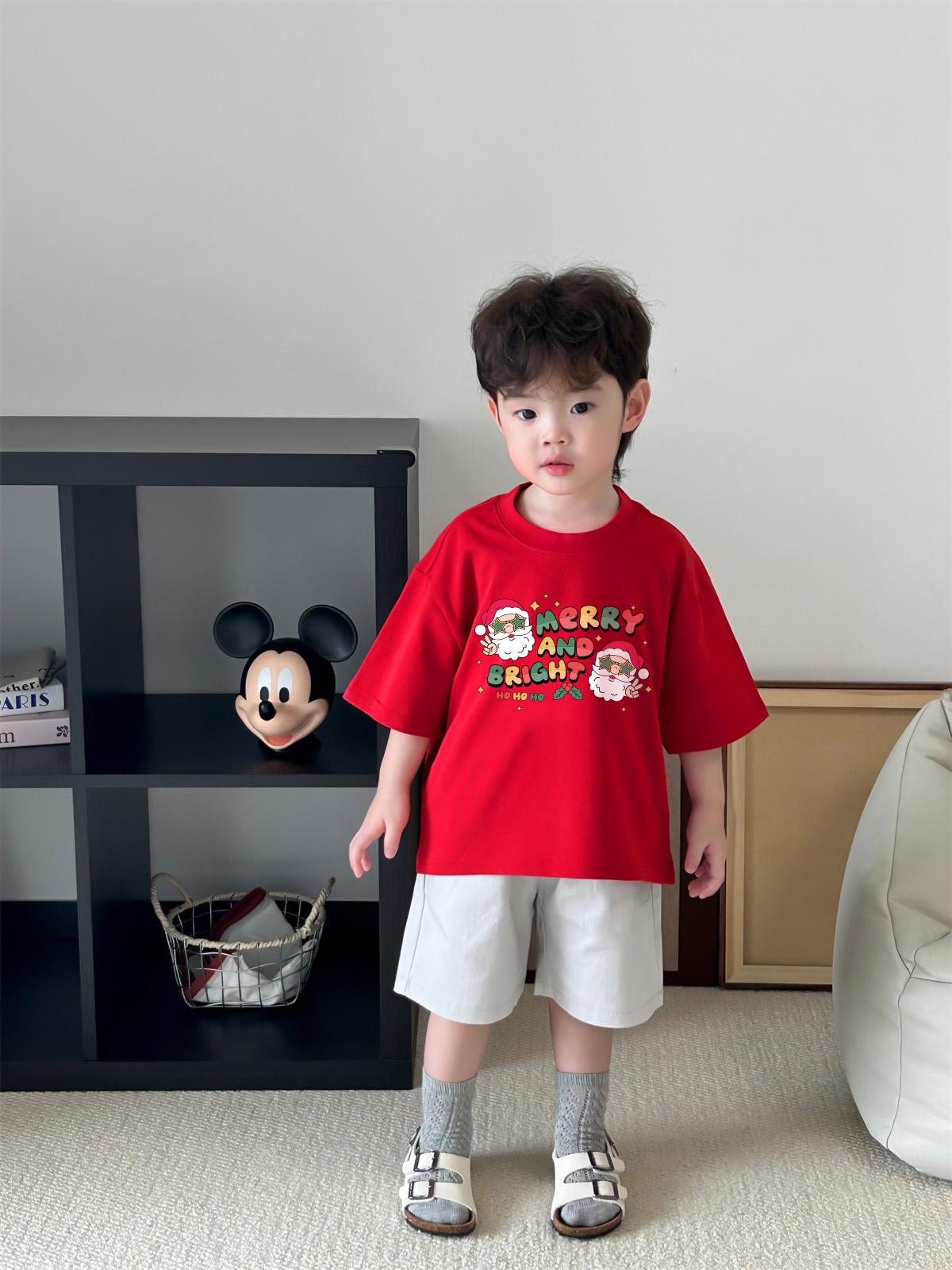 Áo thun bé trai giáng sinh noel form rộng vải cotton co giãn thoải mái AED1703 Miucho Kid in artwork_thumbnail_2