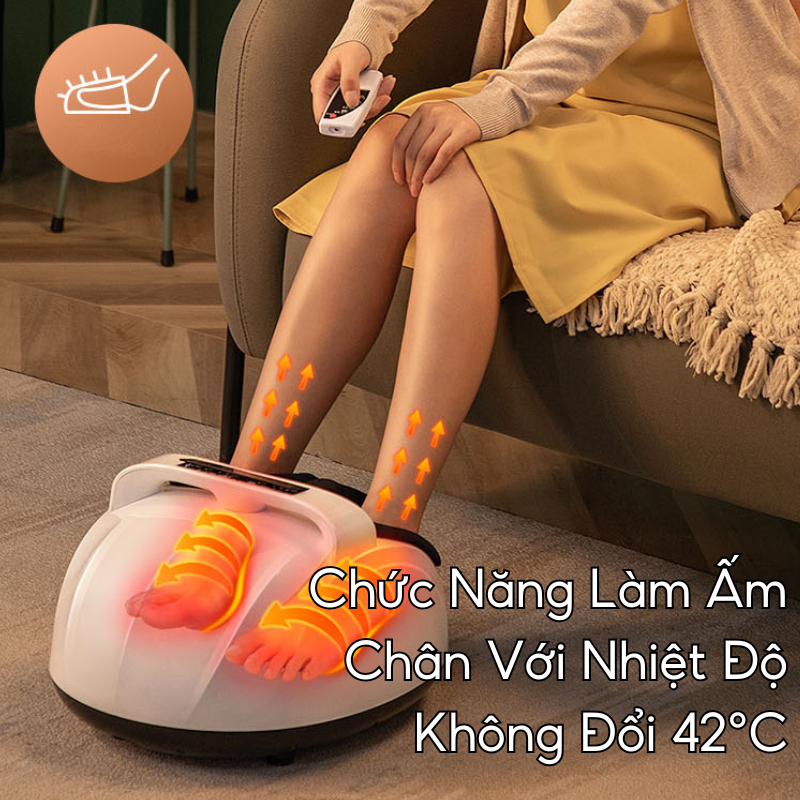 Máy massage chân 6D NMIMART Kết Hợp Bấm Huyệt, nén khí, sưởi ấm_thumbnail_6