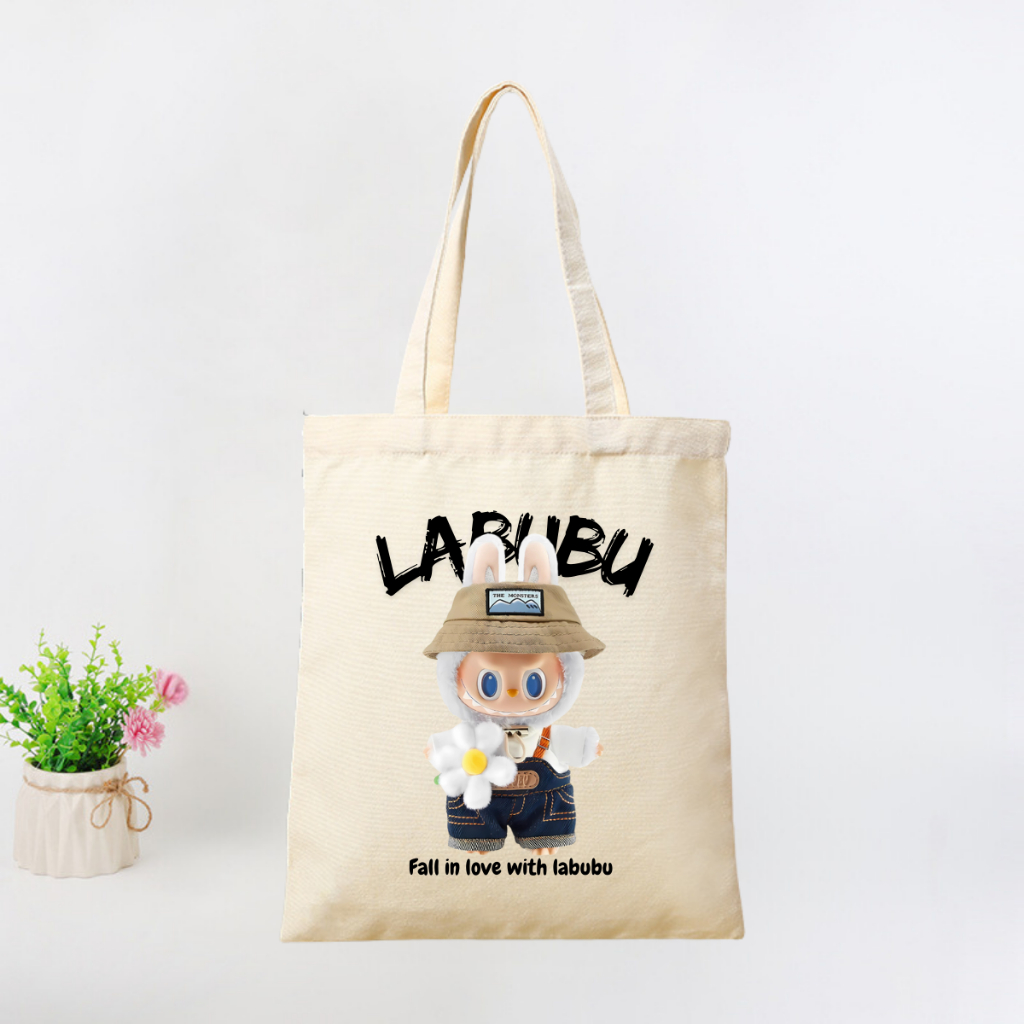 Túi tote vải canvas local brand We Tee in hình thỏ, labubu - TOTE01_thumbnail_11