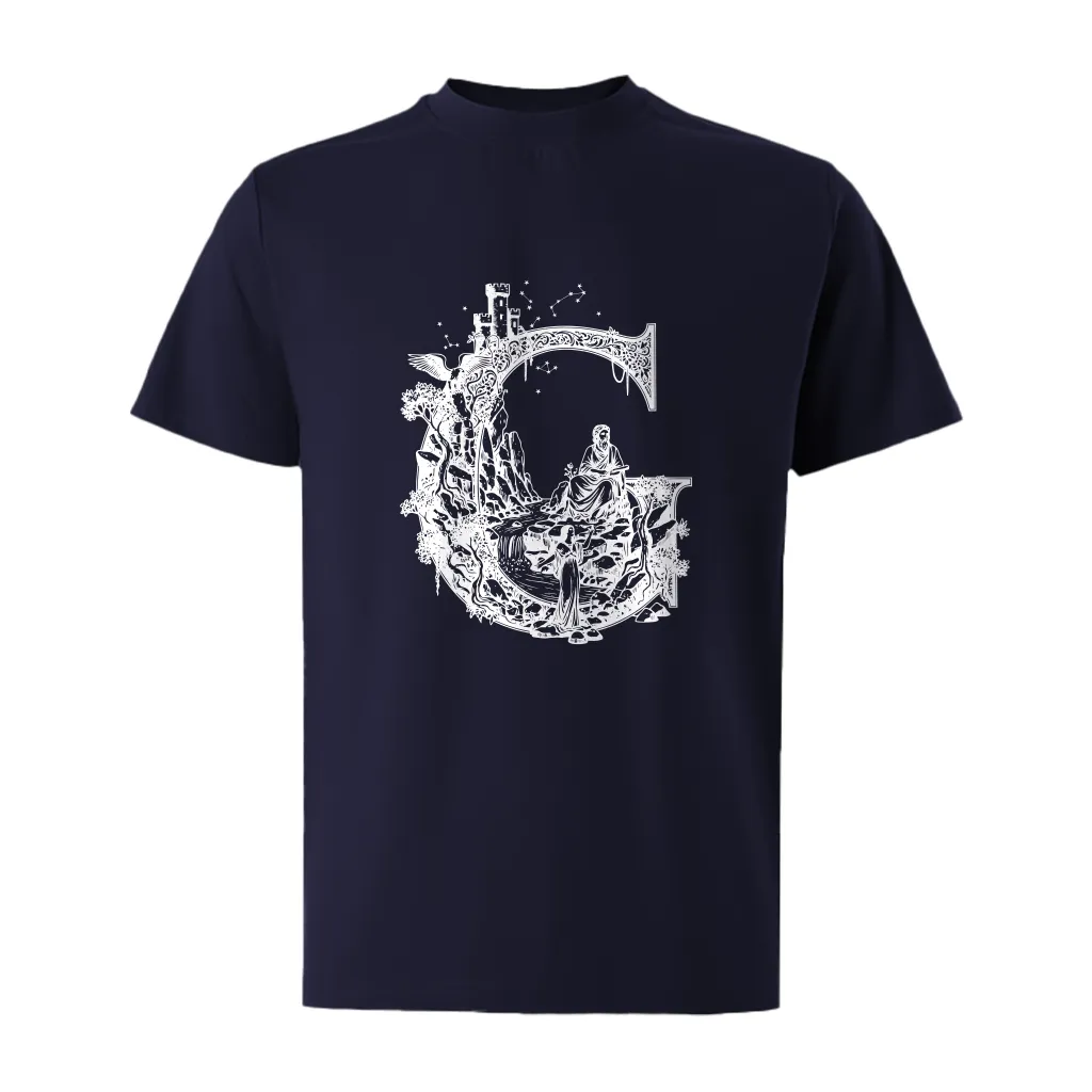 Áo thun oversize nam Miucho Iconic vải cotton thoáng mát cổ tròn tay ngắn trẻ trung in chữ cái G 2752_thumbnail_13