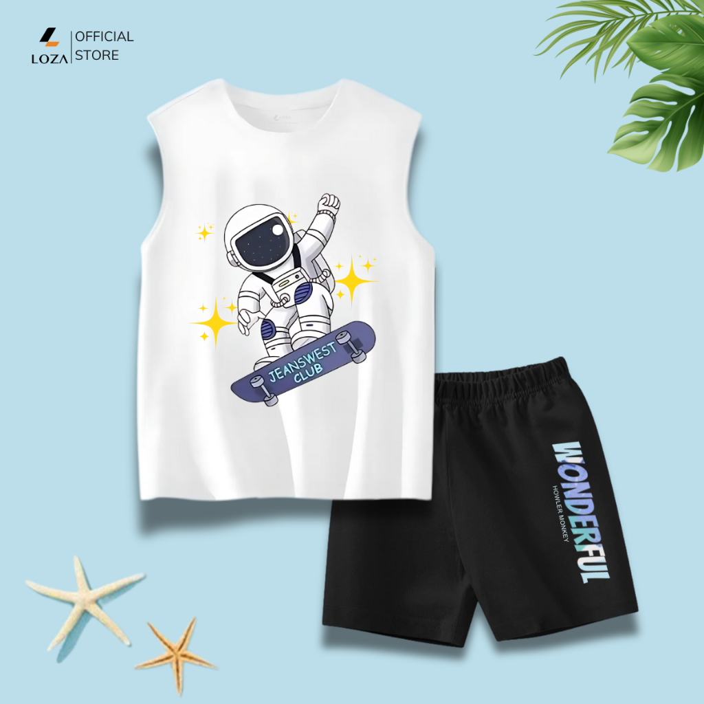 Bộ ba lỗ bé trai in hình nhiều mẫu -  Loza Kids G0279_thumbnail_3