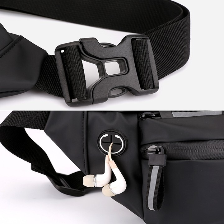 HUBO Fanny Bag Waterproof Oxford Large-capacity Casual Shoulder Waist Bag_thumbnail_8