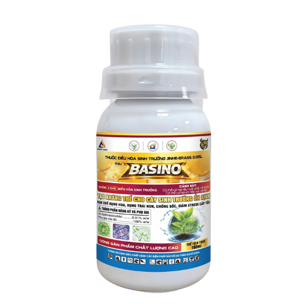 BASINO – Kích thích sinh trưởng mạnh, chống rụng hoa trái, giảm sốc cây trồng