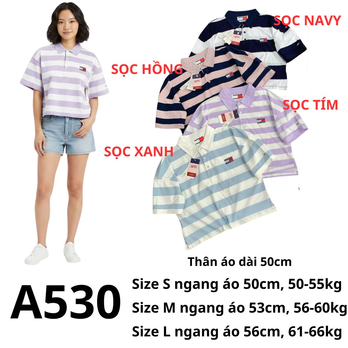 A530 ÁO POLO TM CROP