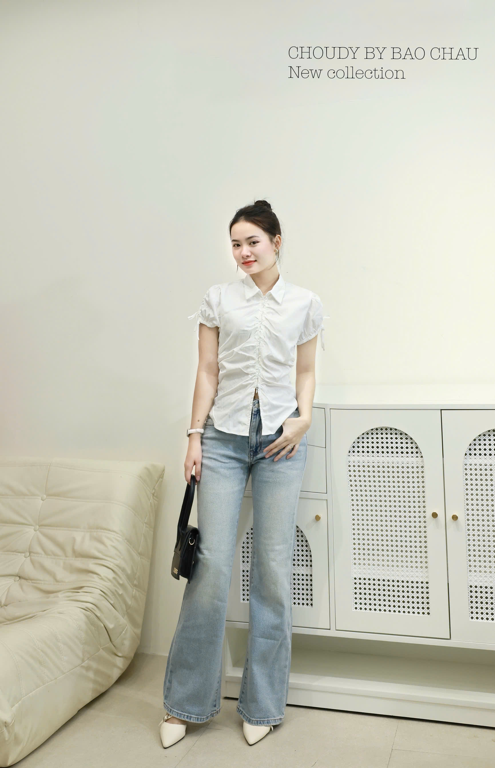 U701 ÁO KIỂU TRẮNG