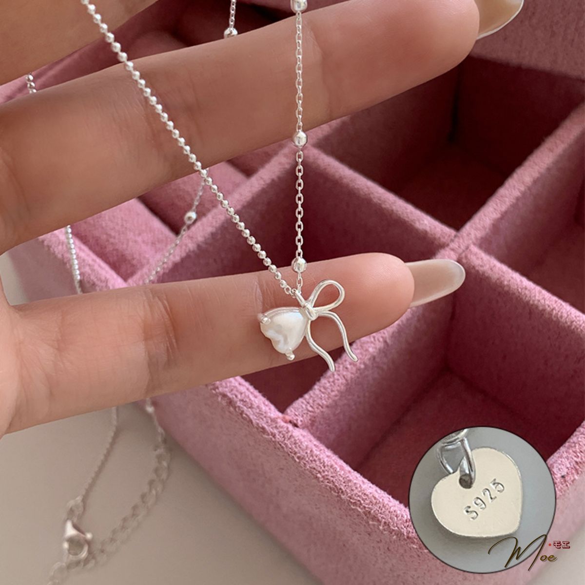 D285 - Dây chuyền nơ ngọc trai điệu đà_thumbnail_2