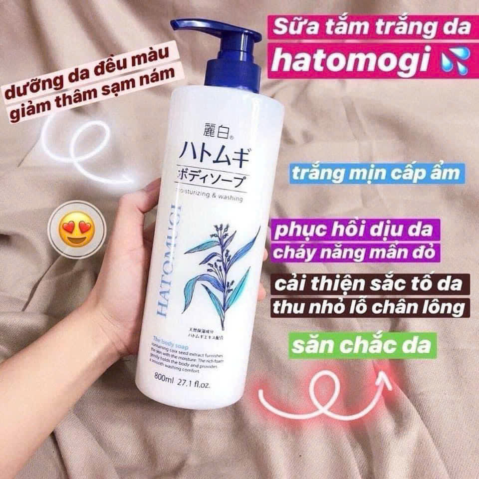 Sữa tắm sáng da HATOMUGI 800ml_thumbnail_11
