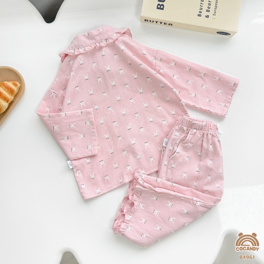 Bộ dài HỒNG pijama họa tiết thỏ_thumbnail_3
