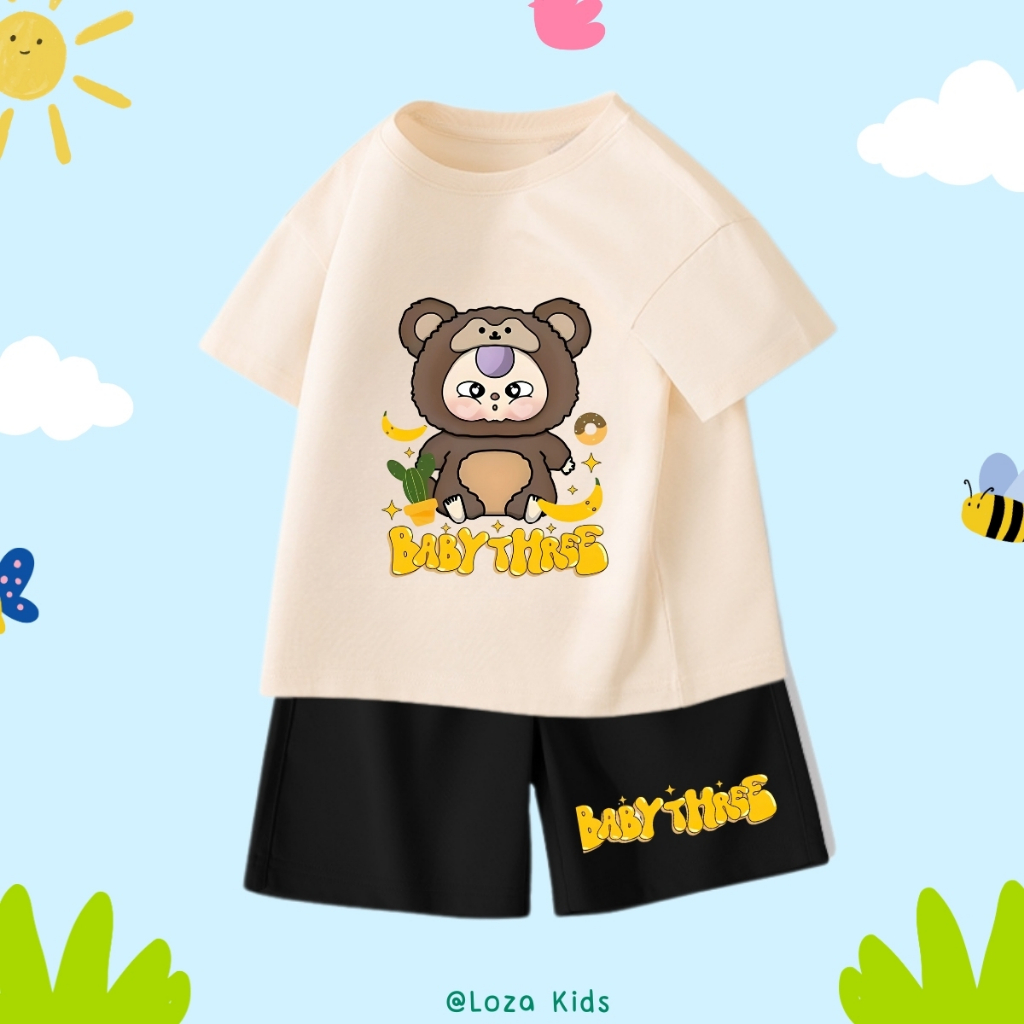 Đồ bộ bé trai in hình Baby Three - Loza Kids SB213_thumbnail_4