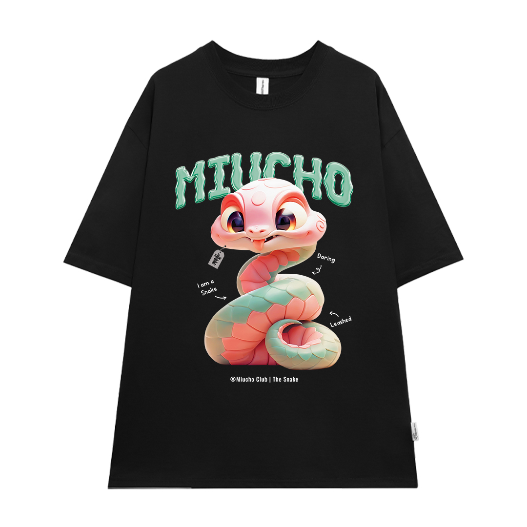 Áo thun form rộng 12 con giáp tuổi Tỵ ATD1246 Miucho tay ngắn cổ tròn in mix_thumbnail_13