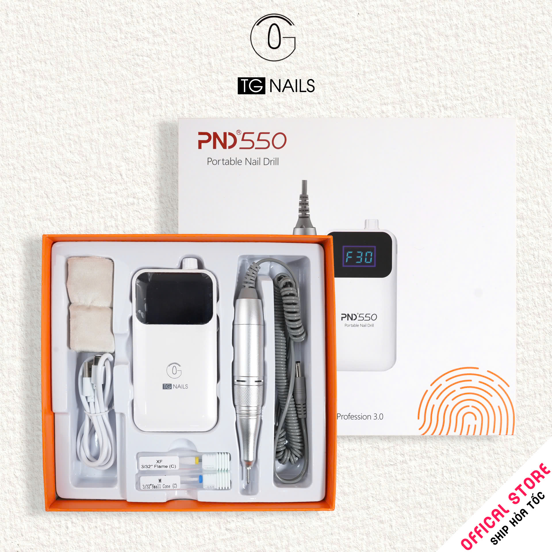 Máy mài móng tay tích điện TG NAILS model PND550