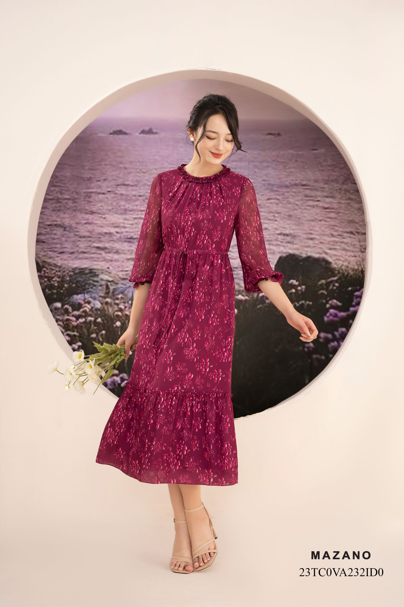 Đầm đỏ rút dây can bèo tầng