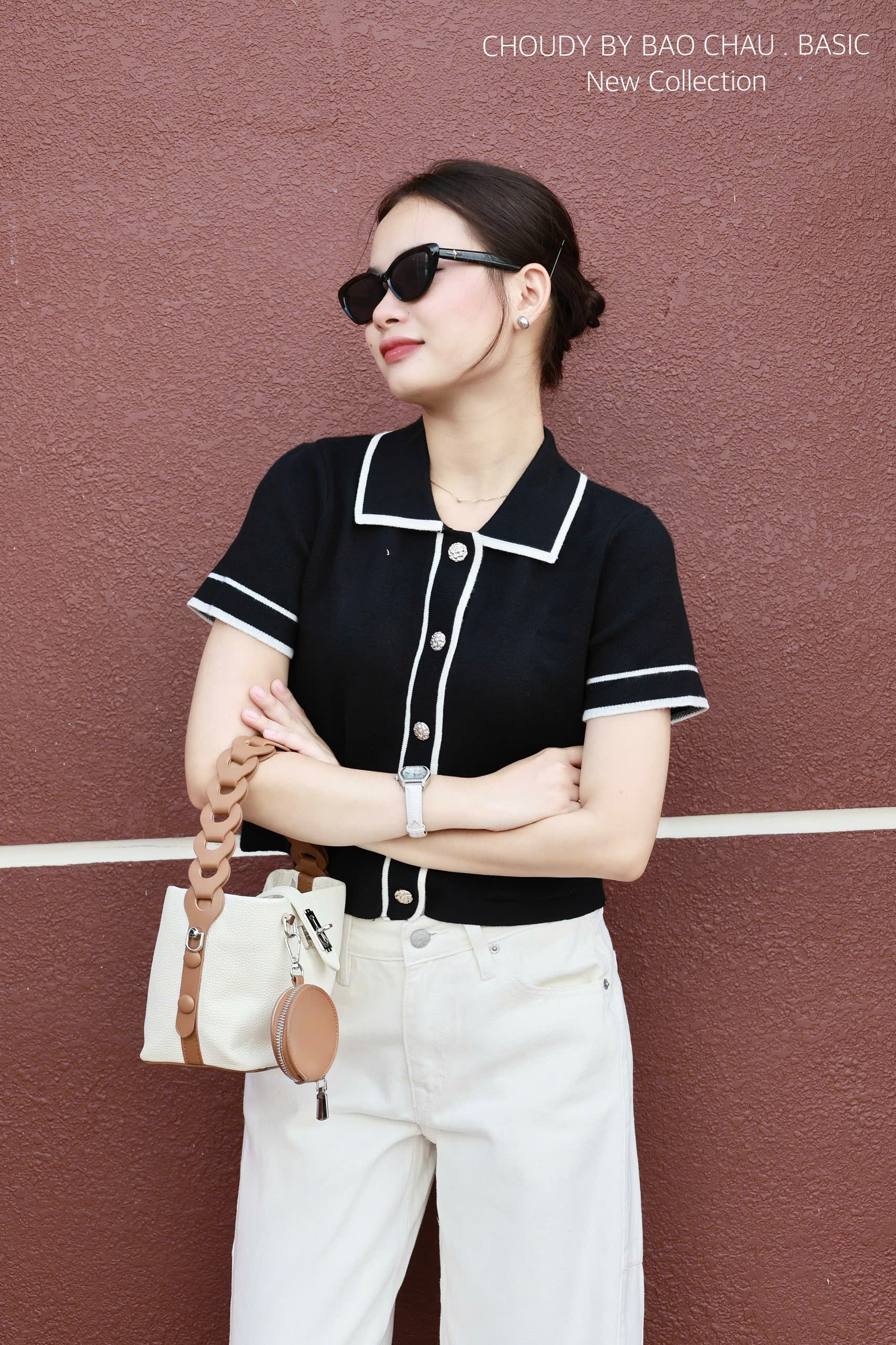 A519 ÁO DỆT KIM 2 MÀU