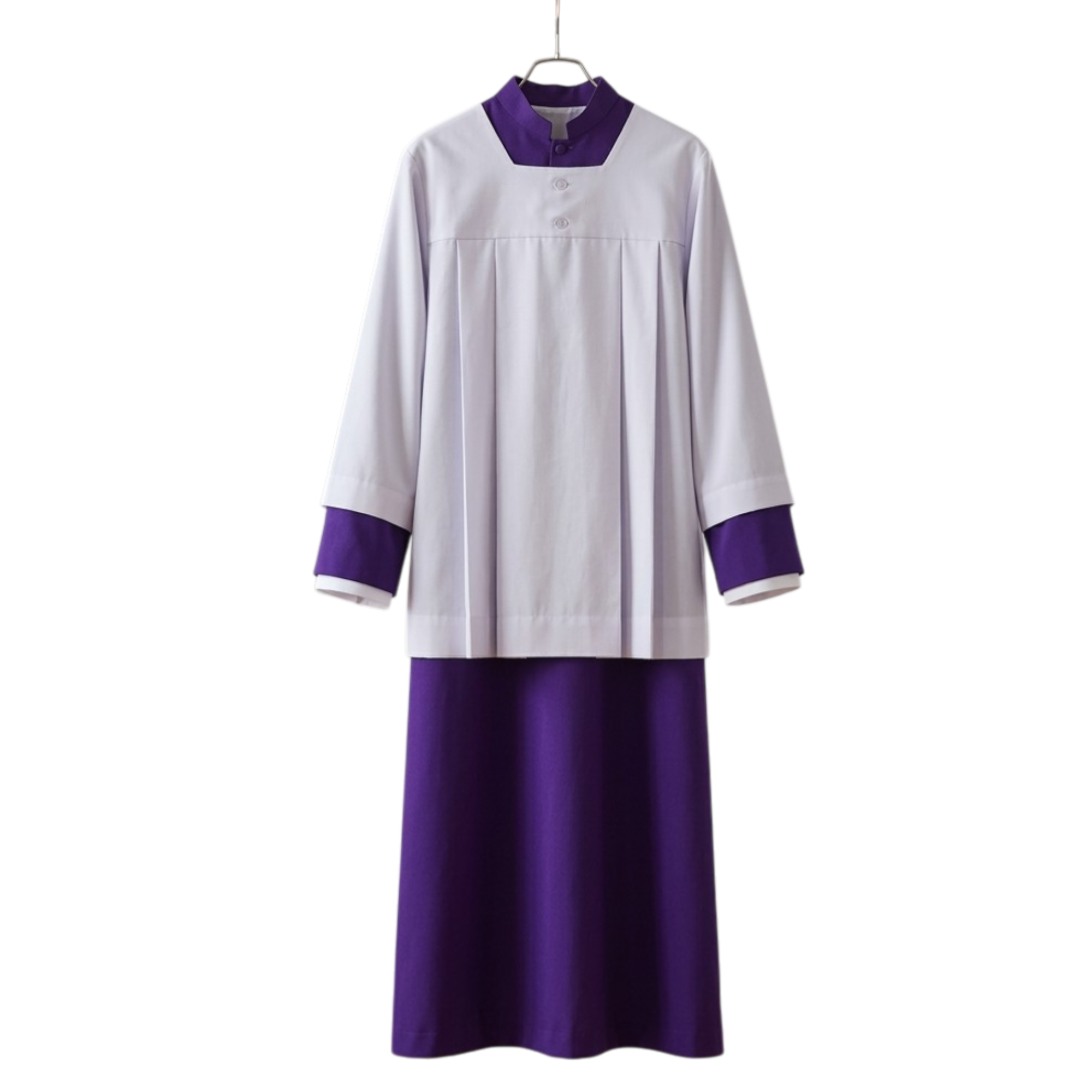 Áo giúp lễ màu tím không ren- Áo lễ sinh - Phục vụ thánh lễ