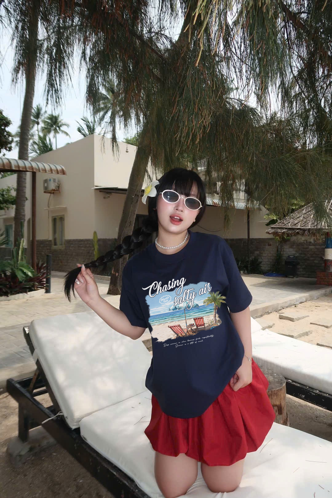 Áo thun boxy local brand hè biền 2326 Miucho cổ tròn vải cotton 2 chiều đứng form in mix_thumbnail_3