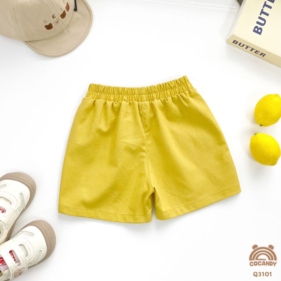 Quần cộc VÀNG phối túi tai gấu_thumbnail_4