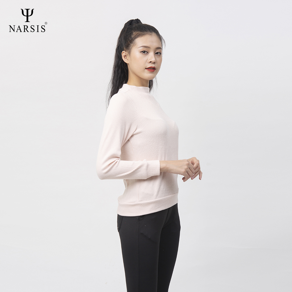 ÁO THU ĐÔNG NỮ L0059 NARSIS VẢI LEN COTTON ẤM ÁP, THOÁNG MÁT, GIỮ ẤM TỐT, MỀM MẠI_thumbnail_2