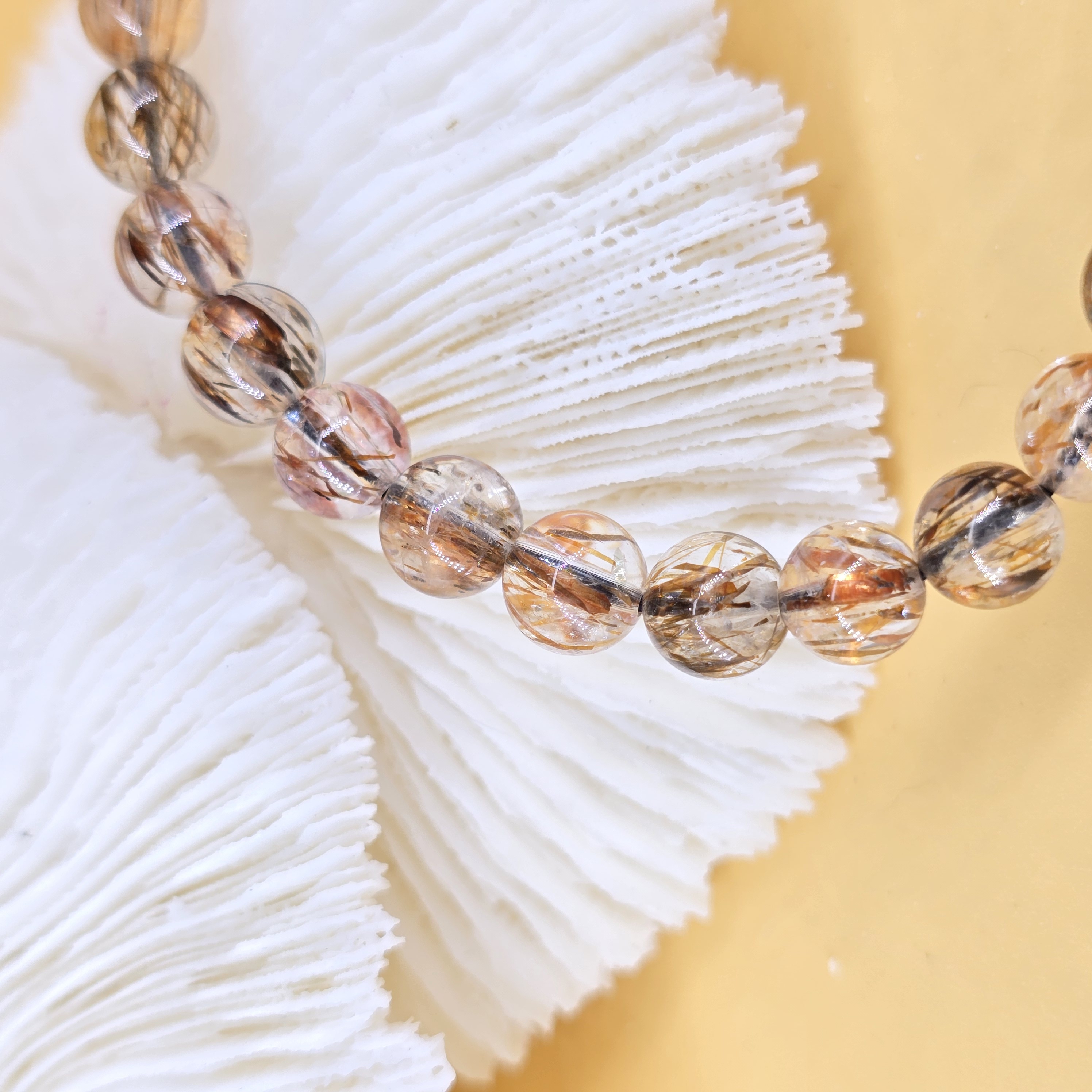 Vòng Tay Thạch Anh Tóc Đồng