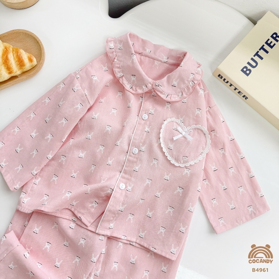Bộ dài HỒNG pijama họa tiết thỏ_thumbnail_8