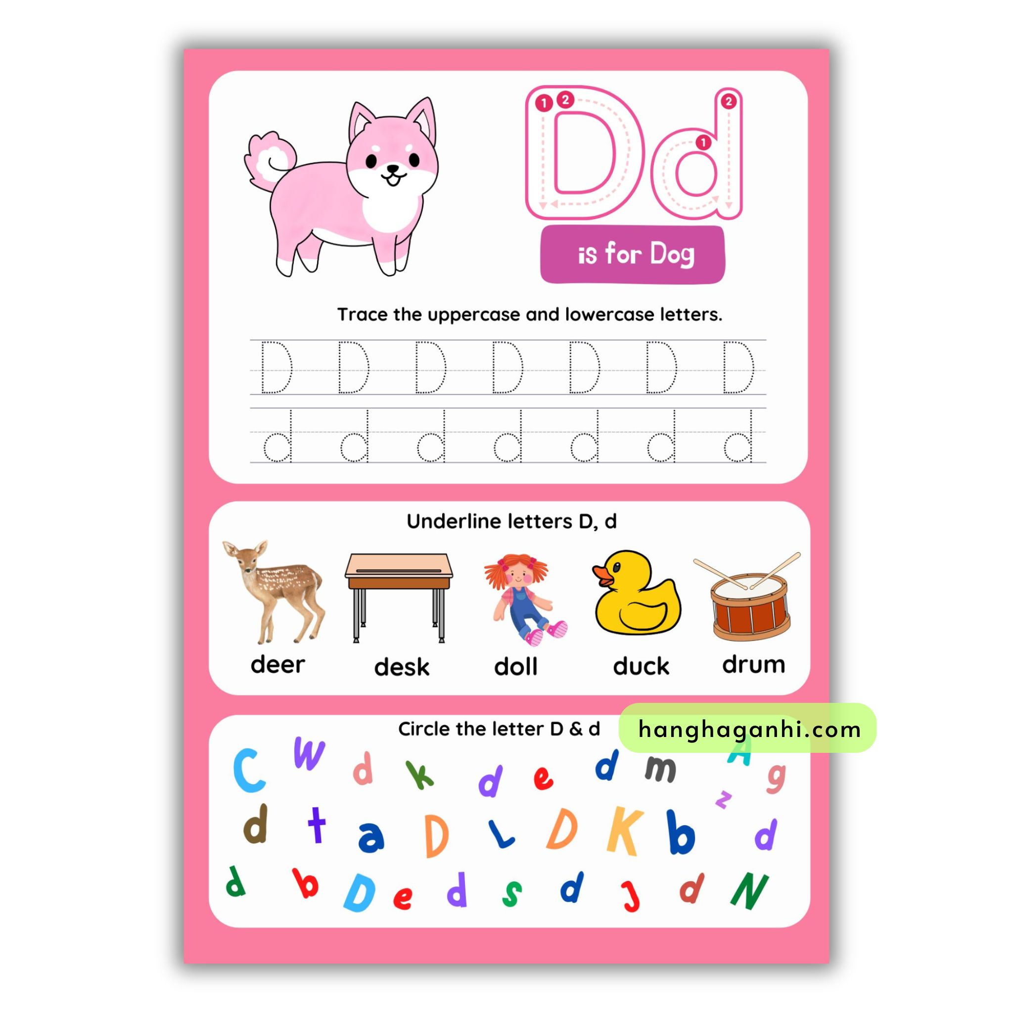 Học liệu My first Alphabet, học chữ cái Tiếng Anh, viết xóa được tặng kèm bút viết xoá_thumbnail_3