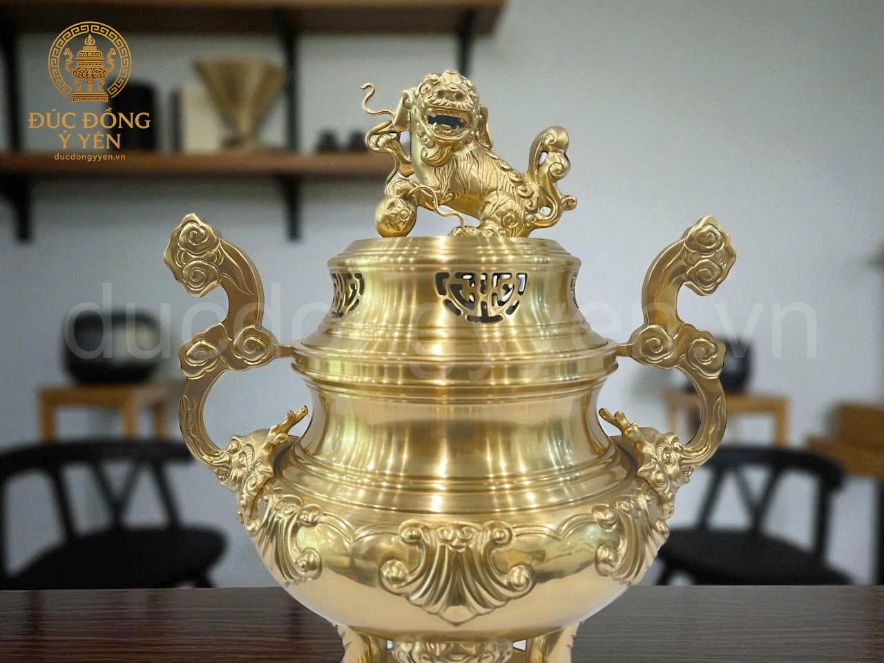 Bộ đỉnh thờ ngũ sự cao 50cm  đồng cát tút_thumbnail_2