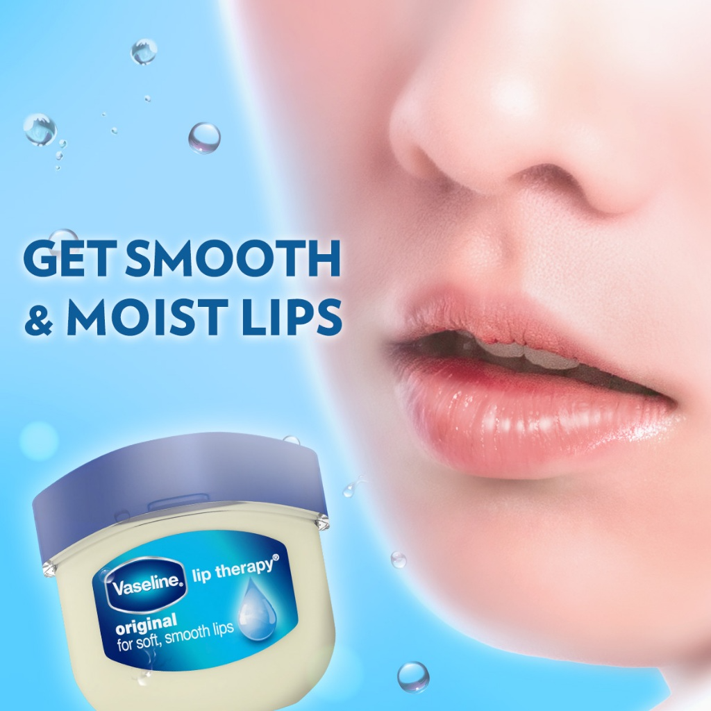 Vaseline Lip Therapy Original Lip Balm Mini with Petroleum Jelly 7g_thumbnail_3