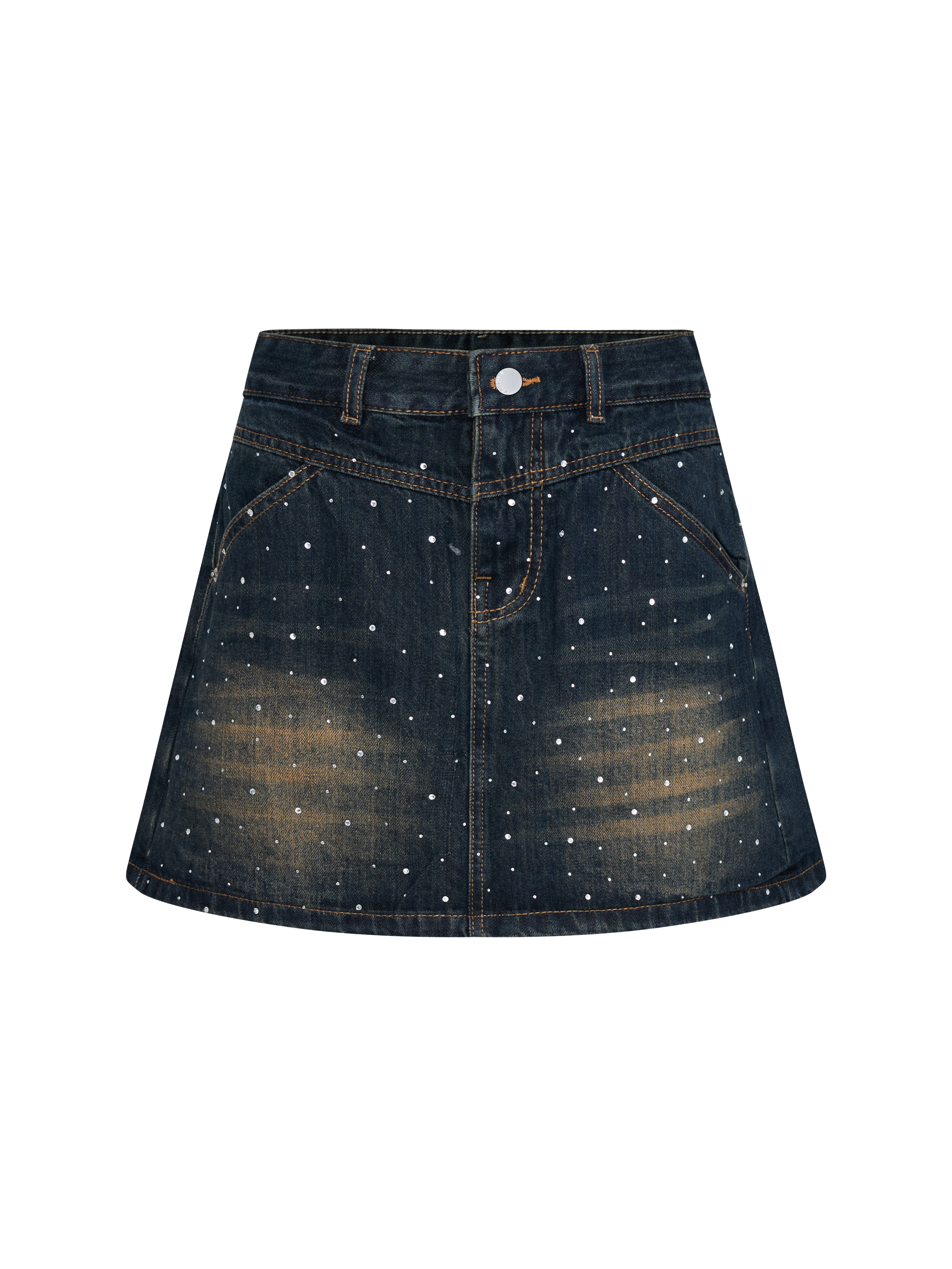 BIGSIZE - Quần váy jean đính đá T-QVJ2105