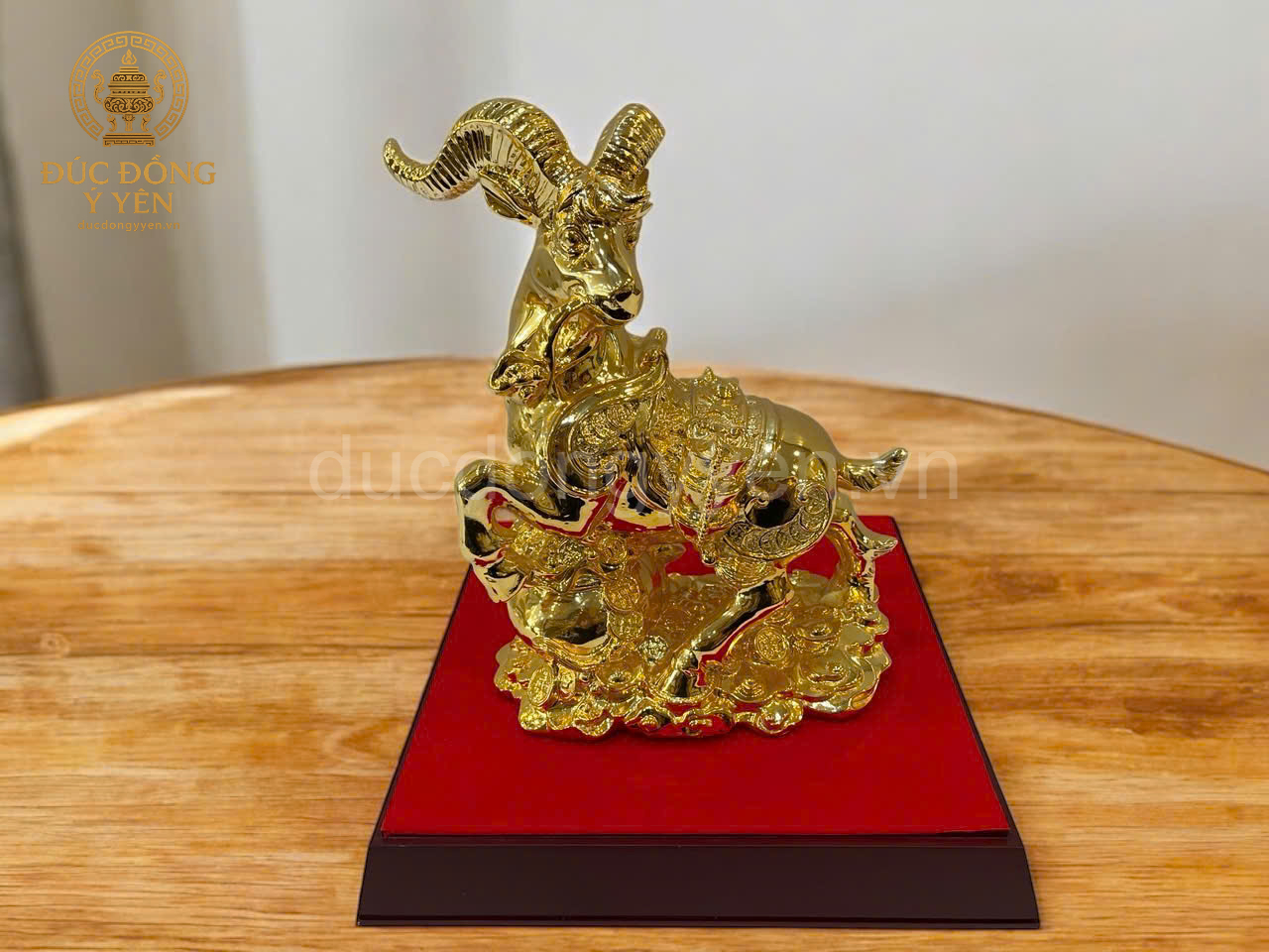 Tượng dê phong thủy mạ vàng _thumbnail_1