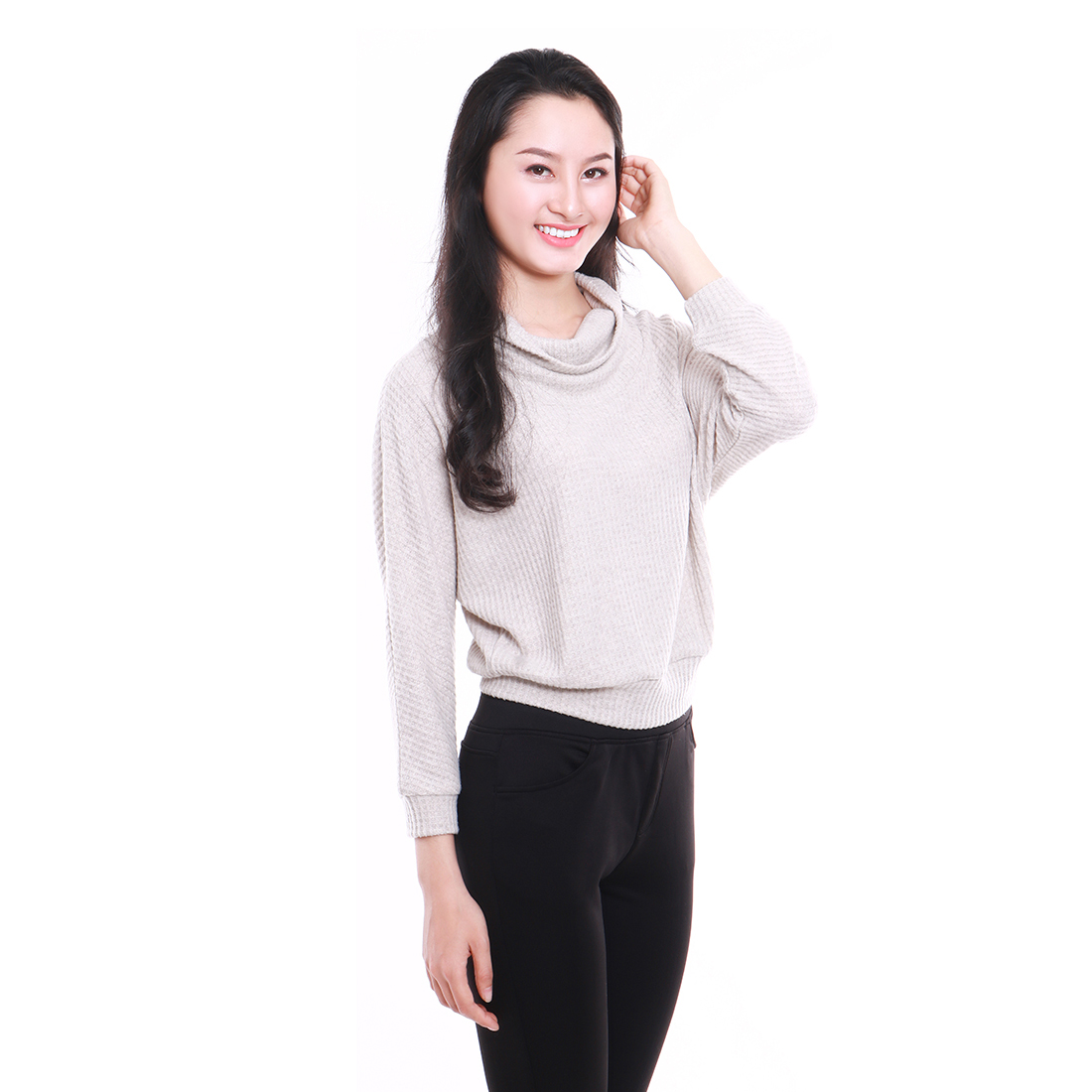 ÁO THU ĐÔNG NỮ L9032 NARSIS VẢI LEN COTTON ẤM ÁP, THOÁNG MÁT, GIỮ ẤM TỐT, MỀM MẠI_thumbnail_0