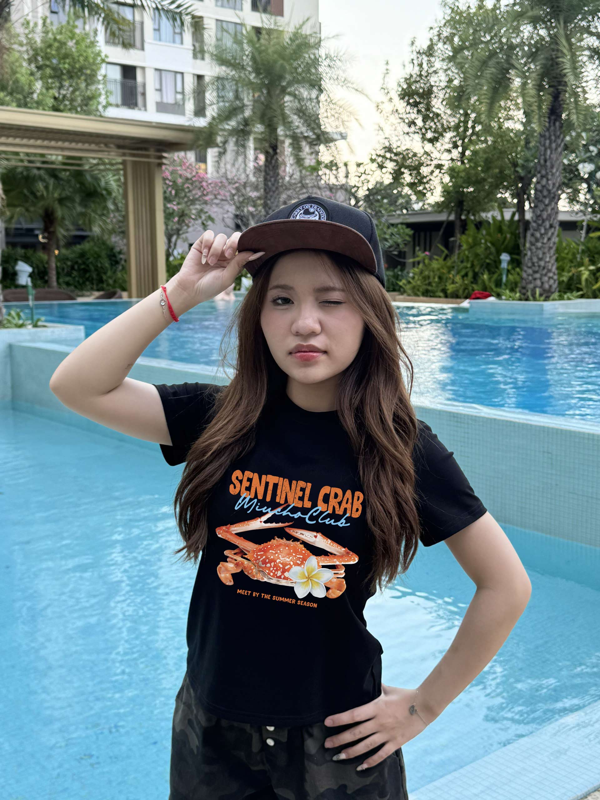 Áo baby tee form ôm hè biển 2231 Miucho cổ tròn vải cotton 4 chiều co giãn thoáng mát in mix_thumbnail_2