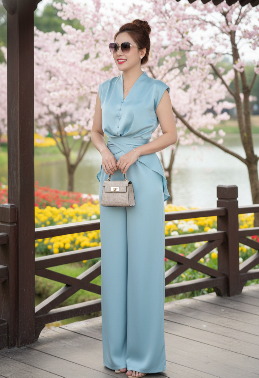 Set bộ quần ống rộng áo sát nách vạt dài cách điệu_thumbnail_7