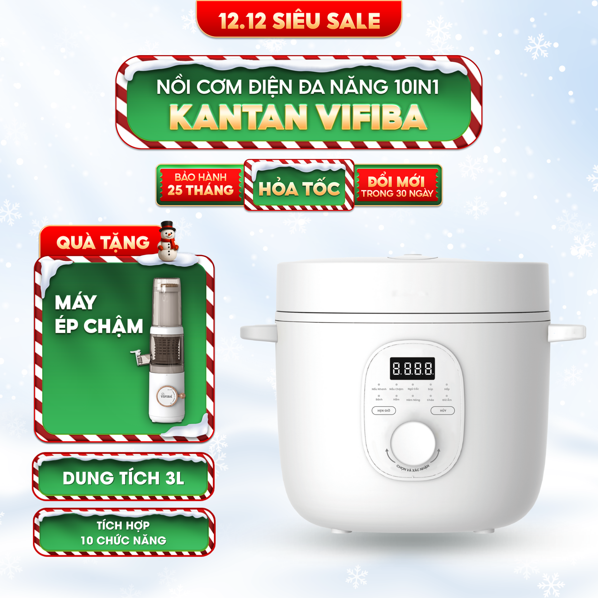 Nồi Cơm Điện Kantan Vifiba 3L