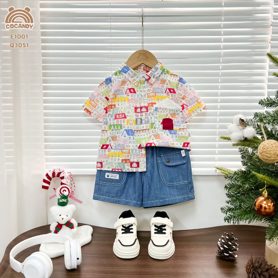 Áo cộc SẮC MÀU họa tiết ngôi nhà_thumbnail_1