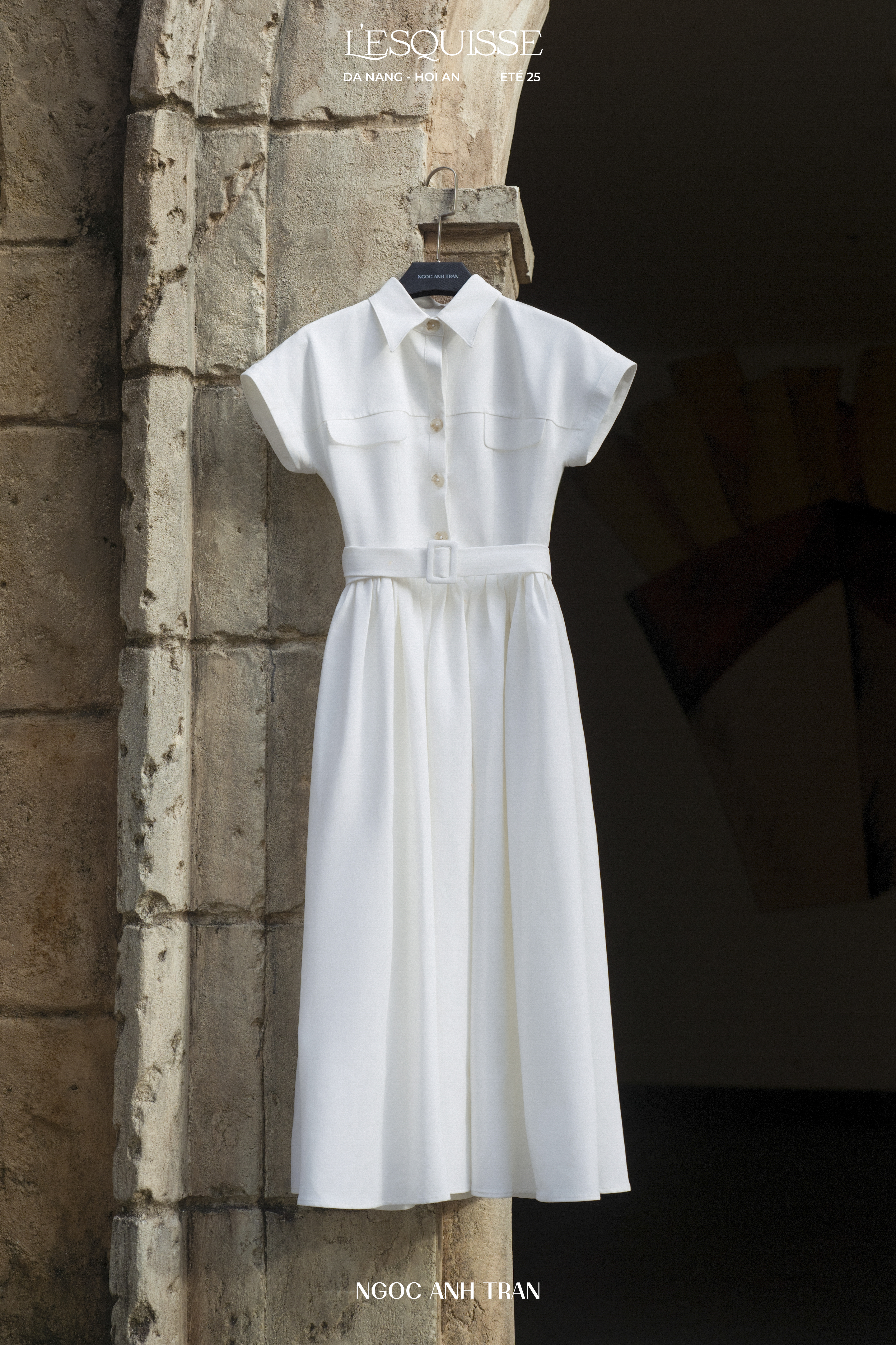 D122 - Váy Như Ý kèm đai trắng kem_thumbnail_4