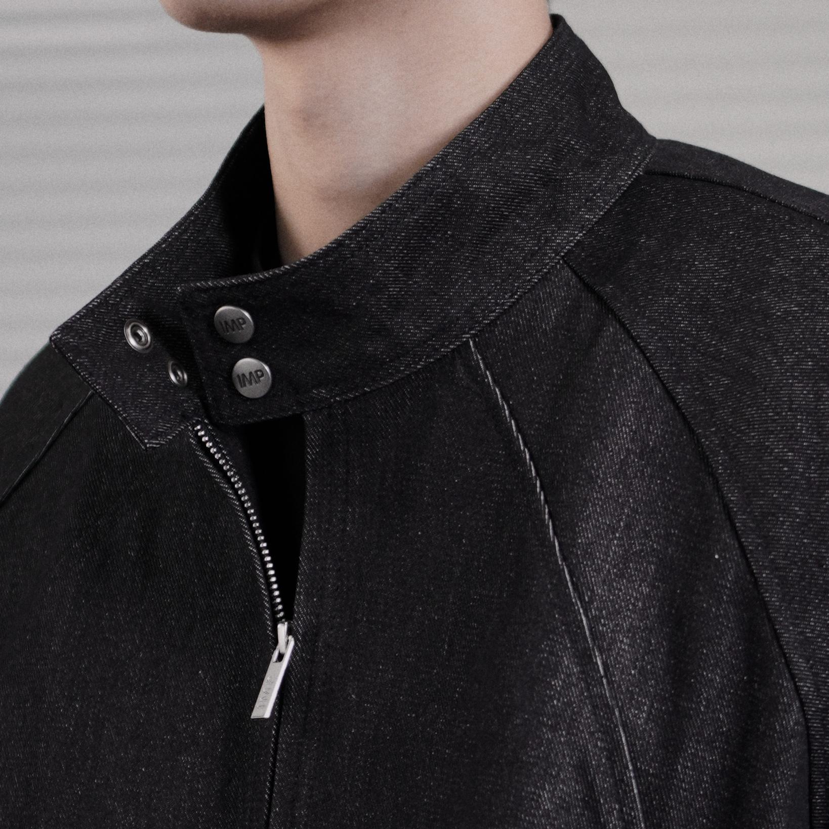 008 Jacket - Áo khoác Denim cổ trụ phong cách lịch sự trẻ trung IMPERFECT_thumbnail_1