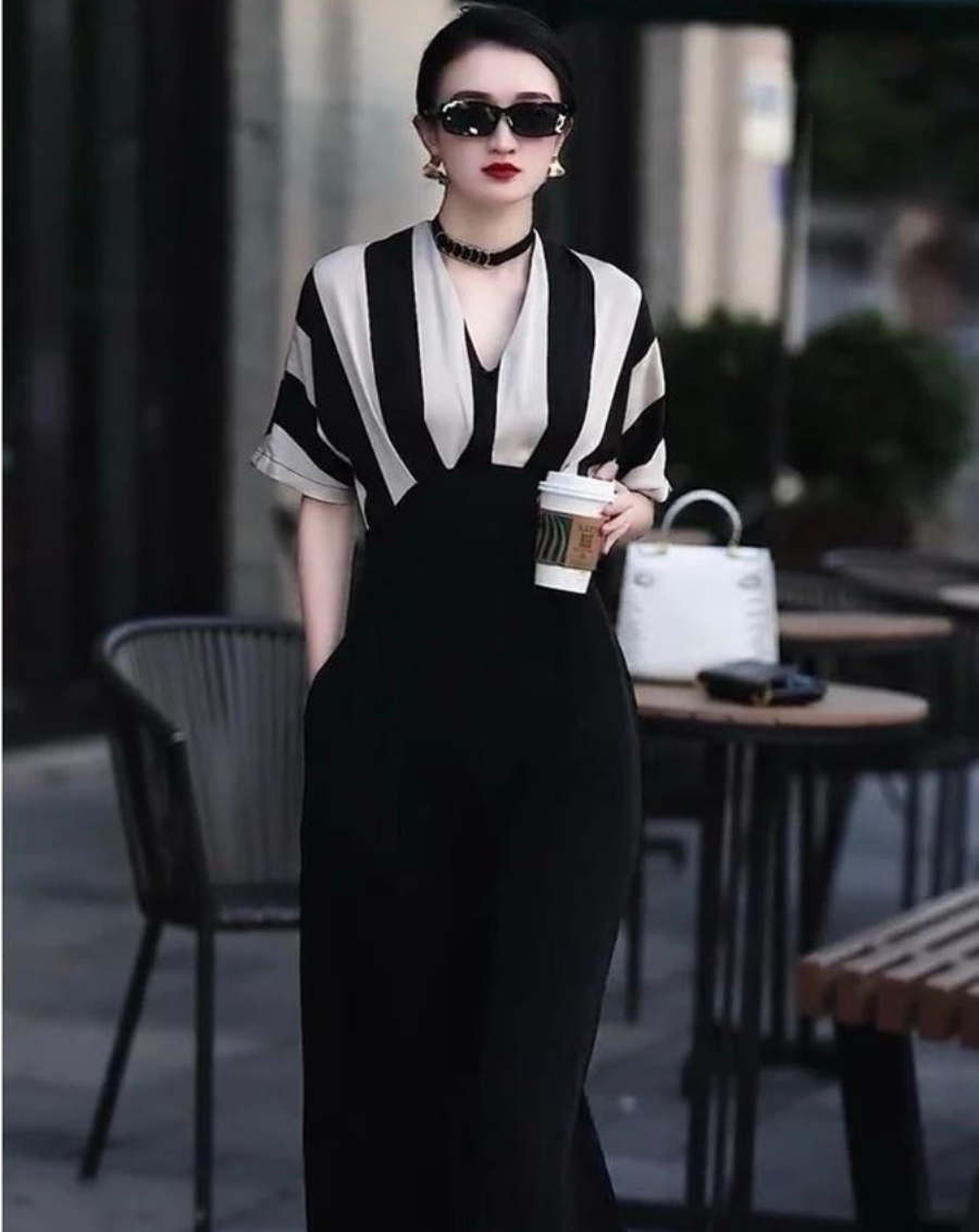 Jumpsuit dài ống rộng phối sọc sang chảnh_thumbnail_2