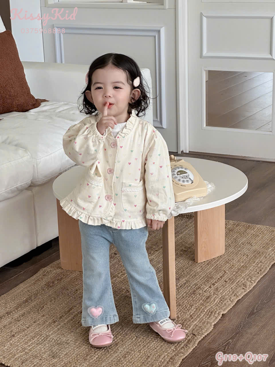 (Q107) Quần bò ống loe tim thêu 2 bên XTPP_thumbnail_0