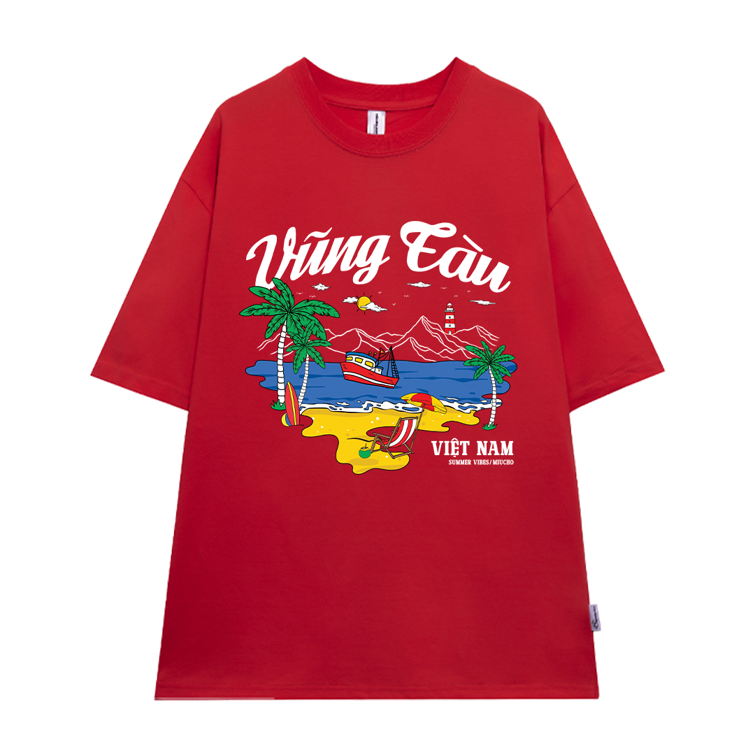 Áo thun du lịch Vũng Tàu ATD1259 Miucho vải cotton thoáng mát in mix_thumbnail_12