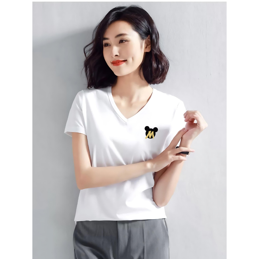 [Form Vừa] Áo phông nữ cổ tim form vừa - Áo thun LOZA cổ - G0166_thumbnail_10