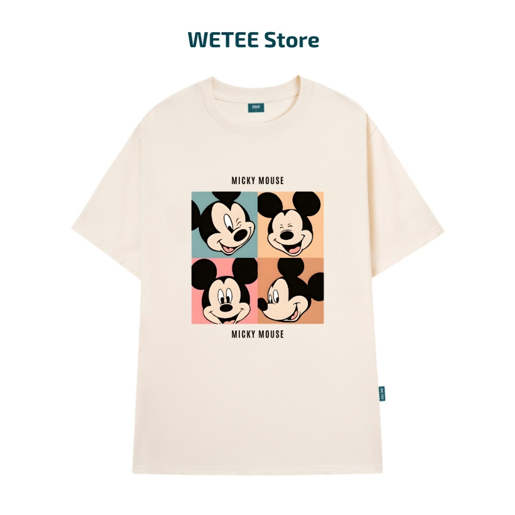 Áo thun unisex UX30-1173 4 hình MICKEY MOUSE dáng oversized local brand WETEE_thumbnail_3