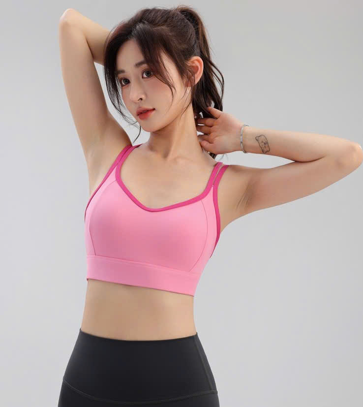 Áo Lót Thể Thao Tập Gym Yoga Nữ Yumiisport Áo Bra Hai Dây Cài Khoá Phối Màu Nâng Ngực Không Gọng Vải Co Giãn Sẵn Mút_thumbnail_13